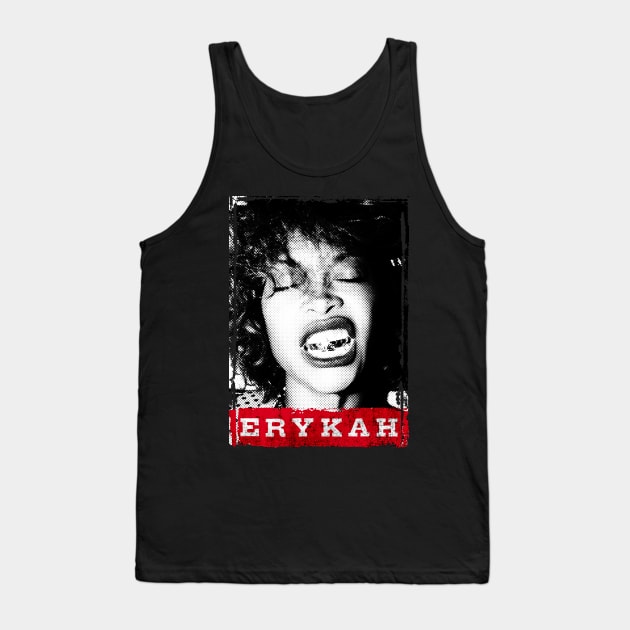 Erykah Badu - Vintage Halftone Tank Top by Mr.FansArt